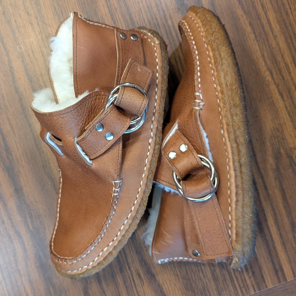 Quoddy shearling-lined ring boots
